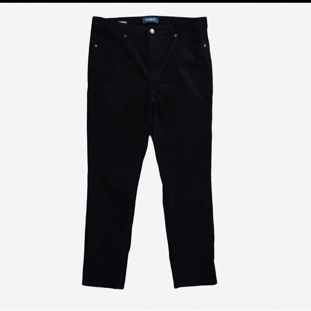 Talbots Black Corduroy Pants Petite - Picture 1 of 5